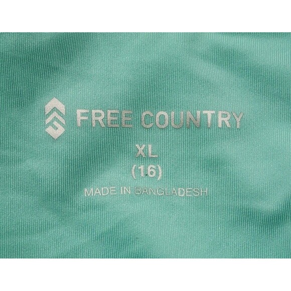 Free Country Women's Seaside Petals Full Side Shirring Tankini Top Sizes XLARGE - Picture 7 of 13